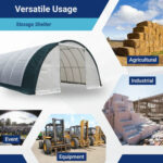 Capannone ad Arco Rinforzato per Stoccaggio 20'x42'x12'