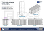 Chiosco Bar Modulare XL 12 mq - Acciaio Antracite