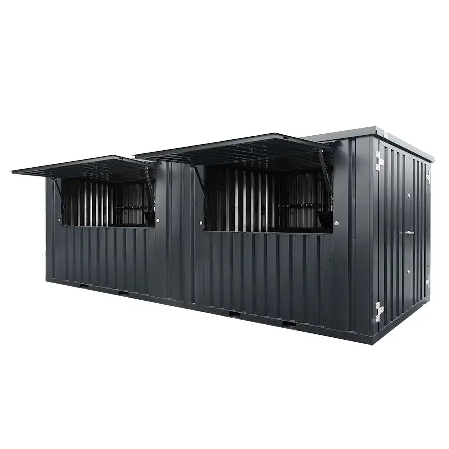 Chiosco Bar Modulare XL 12 mq - Acciaio Antracite Chiosco Bar Modulare XL 12 mq - Acciaio Antracite
