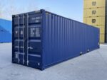Container 40 Piedi High Cube RAL 5013 (Blu) con Tasche per Carrello - Nuovo - immagine 4