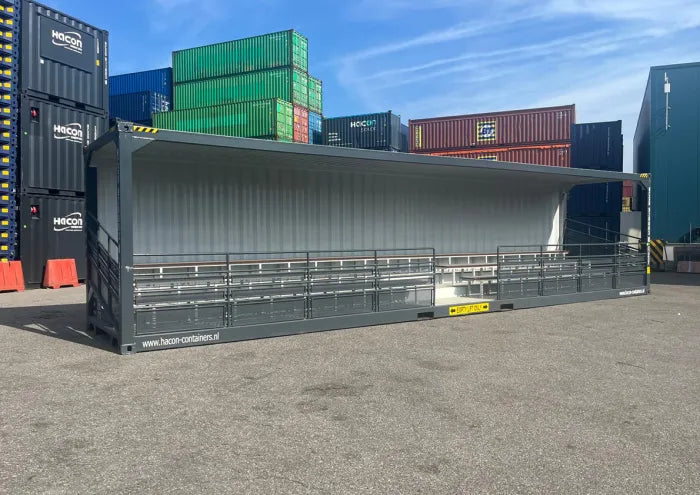 Container 40 Piedi High Cube Tribuna Eventi - Allestito con Sedute Container 40 Piedi High Cube Tribuna Eventi - Allestito con Sedute - immagine 1