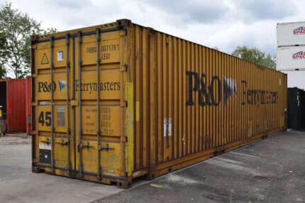 Contenitore Marittimo High Cube 45 Piedi Ricondizionato per Stoccaggio e Trasporto