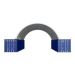 Copertura a Volta Robusta per Container Marittimi 12.19m x 12.19m x 3.96m