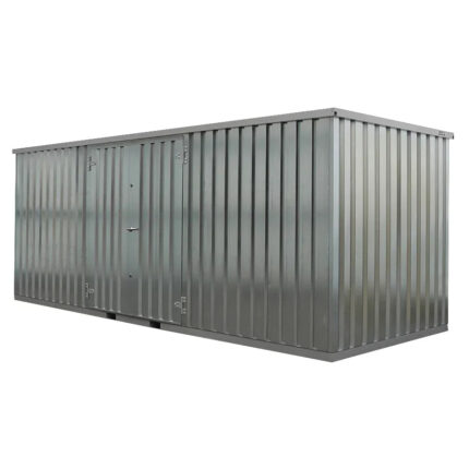Deposito Modulare Smontabile 6x2m Galvanizzato con Doppio Accesso Laterale
