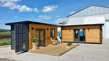 Modulo Abitativo Container 16mq con Design Moderno e Terrazza