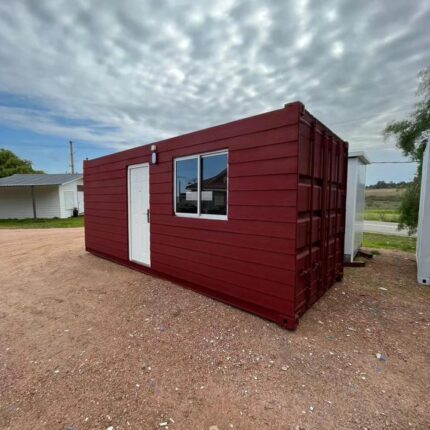 Modulo Abitativo Container 20' High Cube 14 mq Stile Legno