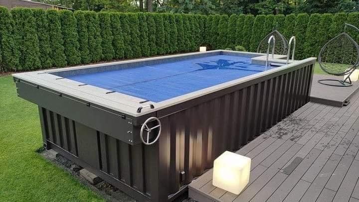 Piscina Modulare 20 Piedi con Solarium e Sistema Tecnico Integrato Piscina Modulare 20 Piedi con Solarium e Sistema Tecnico Integrato