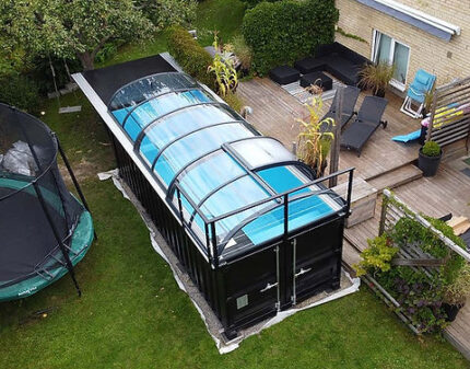 Soluzione Piscina Container 20 Piedi "Plug & Play" per Tutte le Stagioni